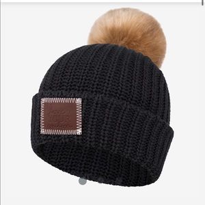 Black Pom Love Your Melon Beanie